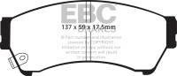 EBC - EBC 06-09 Ford Fusion 2.3 Greenstuff Front Brake Pads - DP21765 - Image 1