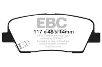 EBC - EBC 11+ Hyundai Equus 4.6 Greenstuff Rear Brake Pads - DP21806 - Image 1