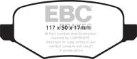 EBC - EBC 11-14 Ford Edge 2.0 Turbo Greenstuff Rear Brake Pads - DP21826 - Image 1