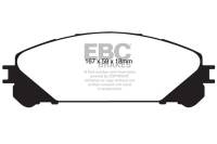 EBC - EBC 15+ Lexus NX200t 2.0 Turbo Greenstuff Front Brake Pads - DP21837 - Image 1