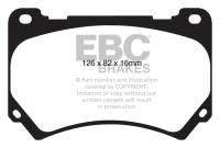 EBC - EBC 11+ Hyundai Equus 4.6 Greenstuff Front Brake Pads - DP21849 - Image 1