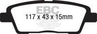 EBC Brakes - EBC Brakes Greenstuff 2000 Series Sport Brake Pads DP21881 - Image 1