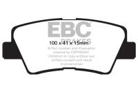 EBC - EBC 09-11 Hyundai Azera 3.3 Greenstuff Rear Brake Pads - DP22031 - Image 1