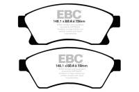 EBC - EBC 11+ Chevrolet Cruze 1.4 Turbo (10.9 inch front rotor) Greenstuff Front Brake Pads - DP22065 - Image 1