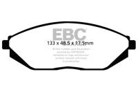 EBC - EBC 12-16 Chevrolet Spark 1.2 (Mexico) Greenstuff Front Brake Pads - DP22097 - Image 1