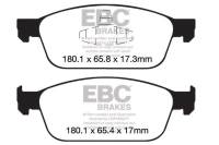 EBC - EBC 12+ Ford Focus 2.0 Turbo ST Greenstuff Front Brake Pads - DP22145 - Image 1