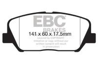 EBC - EBC 12-15 Hyundai Veloster 1.6 Turbo Greenstuff Front Brake Pads - DP22172 - Image 1