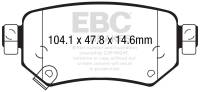 EBC - EBC 2016+ Mazda 6 2.5L Greenstuff Rear Brake Pads - DP22287 - Image 1