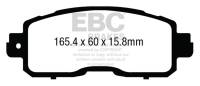 EBC - EBC 13+ Nissan Altima 2.5 (L33) Sedan Greenstuff Front Brake Pads - DP23011 - Image 1