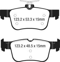 EBC - EBC 15+ Ford Edge 2.0 Turbo FWD Greenstuff Rear Brake Pads - DP23047 - Image 1