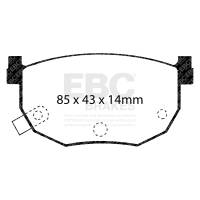 EBC - EBC 99-01 Hyundai Elantra 2.0 Greenstuff Rear Brake Pads - DP2528 - Image 1