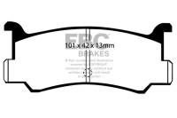 EBC - EBC 92-95 Mazda MX3 1.6 Greenstuff Rear Brake Pads - DP2673 - Image 1