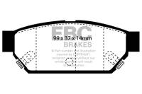 EBC - EBC 93-96 Eagle Summit 1.5 Greenstuff Rear Brake Pads - DP2986 - Image 1