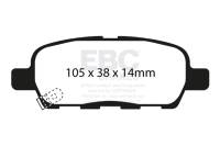 EBC Brakes - EBC Brakes Redstuff Ceramic Low Dust Brake Pads DP31666C - Image 1