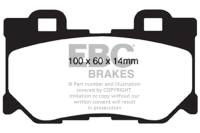 EBC Brakes - EBC Brakes Redstuff Ceramic Low Dust Brake Pads DP31824C - Image 1