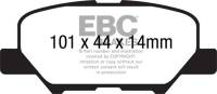 EBC Brakes - EBC Brakes Redstuff Ceramic Low Dust Brake Pads DP32171C - Image 1