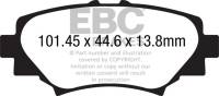 EBC Brakes - EBC Brakes Redstuff Ceramic Low Dust Brake Pads DP32186C - Image 1