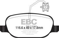 EBC Brakes Redstuff Ceramic Low Dust Brake Pads