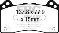 EBC Brakes - EBC Brakes Redstuff Ceramic Low Dust Brake Pads DP32274C - Image 1