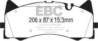 EBC Brakes Redstuff Ceramic Low Dust Brake Pads