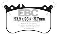 EBC Brakes Redstuff Ceramic Low Dust Brake Pads