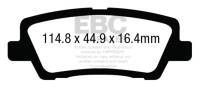 EBC - EBC Brakes Redstuff Ceramic Low Dust Brake Pads DP33012C - Image 1