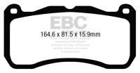 EBC - EBC Brakes Redstuff Ceramic Low Dust Brake Pads DP33013C - Image 1