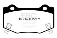 EBC - EBC Brakes Redstuff Ceramic Low Dust Brake Pads DP33023C - Image 1