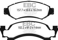 EBC Brakes - EBC Brakes Yellowstuff Street And Track Brake Pads DP41265R - Image 1