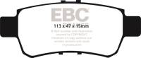 EBC - EBC 05-10 Honda Odyssey 3.5 Yellowstuff Rear Brake Pads - DP41744R - Image 1