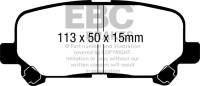 EBC Brakes - EBC Brakes Yellowstuff Street And Track Brake Pads DP41802R - Image 1