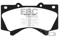 EBC - EBC 08+ Lexus LX570 5.7 Yellowstuff Front Brake Pads - DP41815R - Image 1