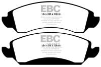 EBC - EBC 09-14 Cadillac Escalade 6.0 Hybrid Yellowstuff Front Brake Pads - DP41830R - Image 1