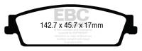 EBC Brakes - EBC Brakes Yellowstuff Street And Track Brake Pads DP43022R - Image 1