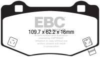 EBC Brakes - EBC Brakes Yellowstuff Street And Track Brake Pads DP43056R - Image 1