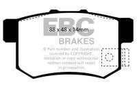 EBC - EBC 02-04 Honda CR-V 2.4 Greenstuff Rear Brake Pads - DP6781/2 - Image 1