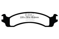 EBC - EBC 00-02 Dodge Ram 2500 Pick-up 5.2 2WD (Pad with wear sensor) Ultimax2 Front Brake Pads - UD859 - Image 1