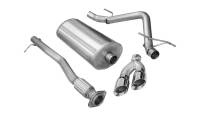 Corsa Performance 3.0in. Cat-Back Single Side Exit with Twin 4.0in. Polished Pro-Series Tips 14523