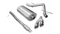 Corsa Performance 3.0in. Cat-Back Single Side Exit with Twin 4.0in. Polished Pro-Series Tips 14925