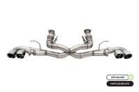 Corsa Performance 3.0in. Muffler Delete Cat-Back Exhaust System with AFM Valve and 4.5in. Polished Pro-Series Tips 21102