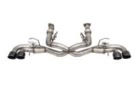 Corsa Performance 3.0in. Muffler Delete Cat-Back Exhaust System with NPP Sound control and 4.5in. Polished Pro-Series Tips 21105BLK