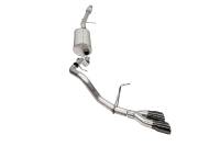 Corsa Performance 3.0in. Single Side Exit Cat-Back Exhaust System with Twin 4.0in. Tips 21126BLK