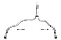 Corsa Performance 3.0in. Dual Rear Exit Catback Exhaust System with Flat Cut 4.0in. Dual Wall Tips 21161