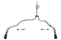 Corsa Performance 3.0in. Dual Rear Exit Catback Exhaust System with Flat Cut 4.0in. Dual Wall Tips 21161BLK