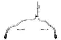 Corsa Performance 3.0in. Dual Rear Exit Catback Exhaust System with Flat Cut 4.0in. Dual Wall Tips 21170BLK