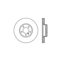 StopTech Cryostop Premium High Carbon Rotor; Front Left