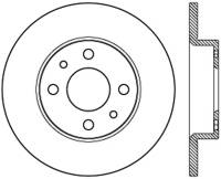 StopTech Sport Slotted Cryo Brake Rotor; Front and Rear Right