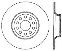 StopTech Sport Slotted Brake Rotor; Rear Left