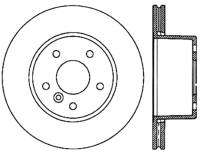 StopTech Sport Slotted Cryo Brake Rotor; Front Left