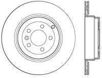 StopTech Sport Slotted Brake Rotor; Rear Left